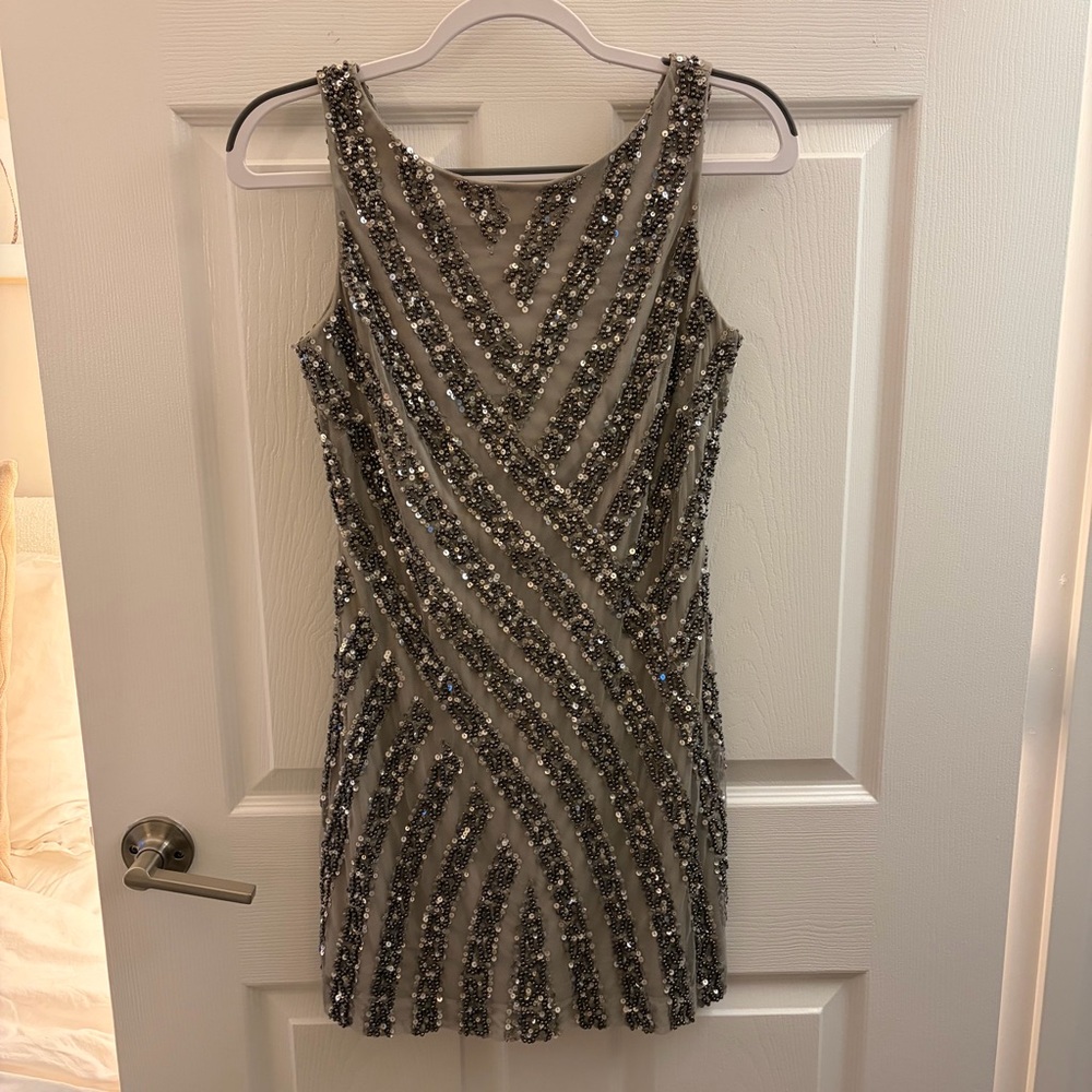 Adrianna Papell Sequin Mini Dress
